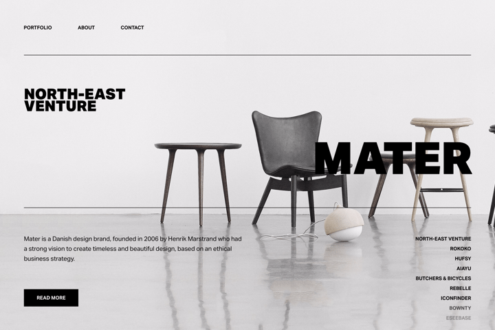 North-East Venture website preview